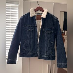 Denim Sherpa jacket